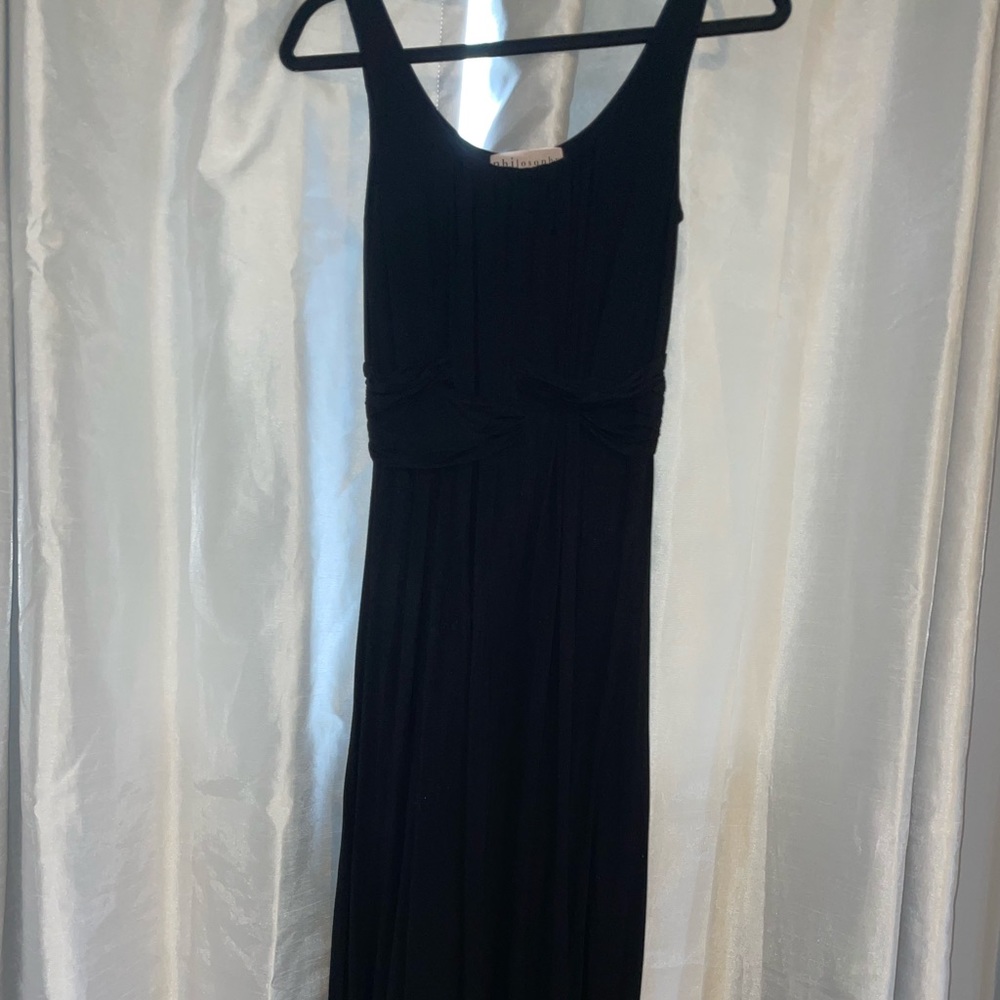 Black maxi dress